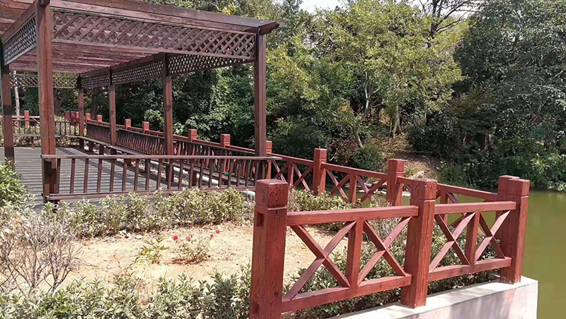 仿木護欄安裝的四大步驟